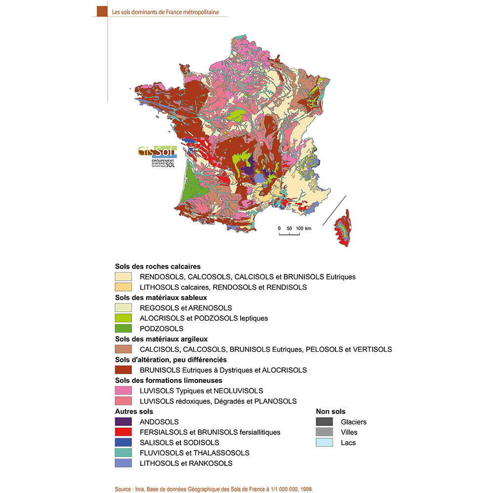 Gis Sol » Les sols dominants de France métropolitaine Gis Sol » Les sols dominants de France métropolitaine
